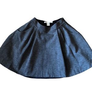 Diane Von Furstenberg Gray Mini Skirt